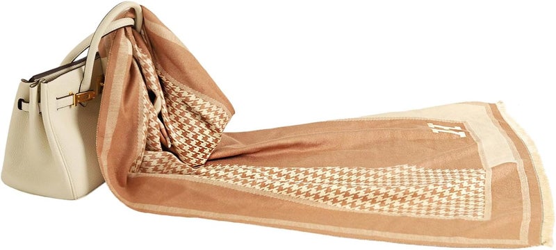 EXTREE Scarfs for Women Pashmina Silky Shawl Wrap for Evening Dressing Blanket Open Front Poncho Cape - Image 3